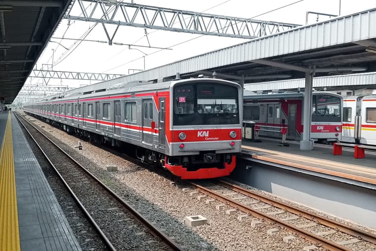 Peta area Jabodetabek Commuter Line